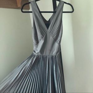 BR pleated silk dress
